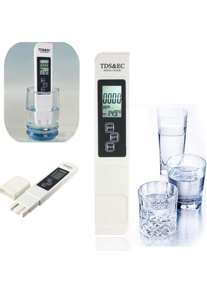 Tds Test Kalemi Akvaryum Balık Yank Su Test Cihazı Saflık Test Kalemi Su Arıtma Cihazları Algılama Kalem Test Cihazı 3 In 1 LCD Dijital (Yurt Dışından) fiyatları