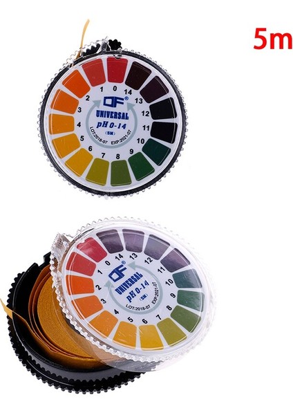 0-14 1-14 Ph Alkali Asit Göstergesi Ölçer Test Kağıdı Rulo Su Idrar Tükürük Toprak Turnusol Doğru Test Ölçme 5 Metre (Yurt Dışından) modelleri
