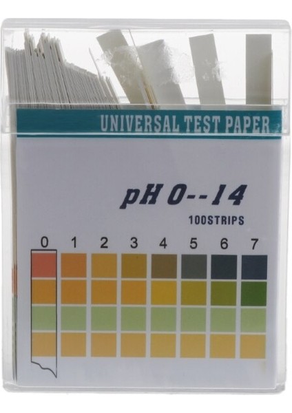 100 Şerit/kutu 0-14 Ph Alkali Asit Göstergesi Ph Test Cihazı Kağıt Su Tükürük Turnusol Test Kiti (Yurt Dışından)