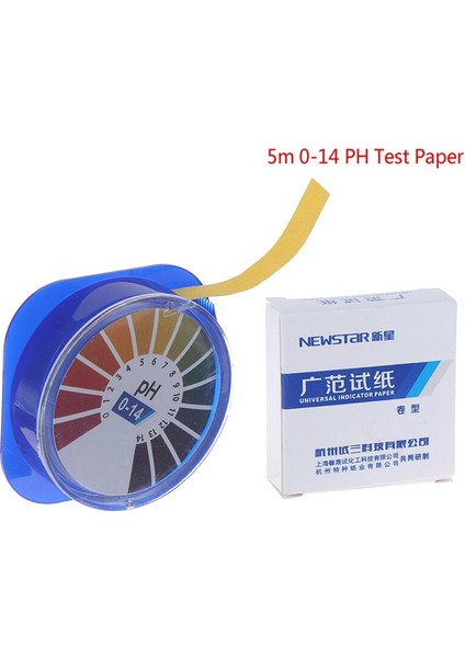 M 0-14 Ph Alkali Asit Göstergesi Ölçer Test Kağıdı Rulo Su Idrar Tükürük Toprak Turnusol Doğru Test Ölçme Mayitr (Yurt Dışından)