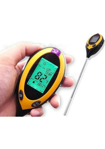 In 1 Dijital Ph Ölçer Toprak Nem Monitörü Sıcaklık Güneş Işığı Test Cihazı Bahçe Bitkileri Için LCD Ekranlı Tarım (Yurt Dışından) fiyatları
