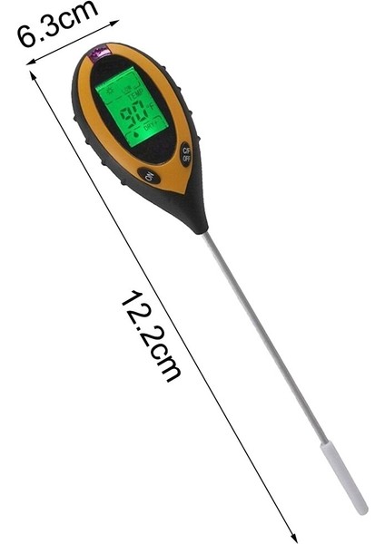 In 1 Dijital Ph Ölçer Toprak Nem Monitörü Sıcaklık Güneş Işığı Test Cihazı Bahçe Bitkileri Için LCD Ekranlı Tarım (Yurt Dışından) fırsatları