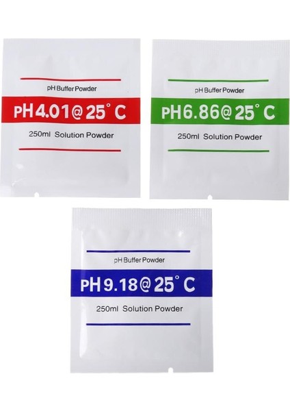 Ootdty 3 Adet/grup Ph Tampon Tozu Ölçü Kalibrasyon Çözümü Ph4.00/ 6.86 /9.18 Ph Test Cihazı Için Kalibrasyon Noktası (Yurt Dışından) modelleri