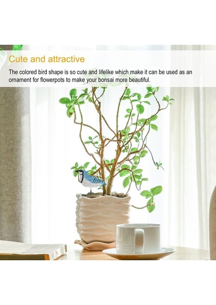 Reçine Kuşlar Toprak Nem Ölçer Monitör Sıcaklık Nem Test Cihazı Sensörü Kapalı Bonsai Bahçe Bitkileri Tarım (Yurt Dışından)