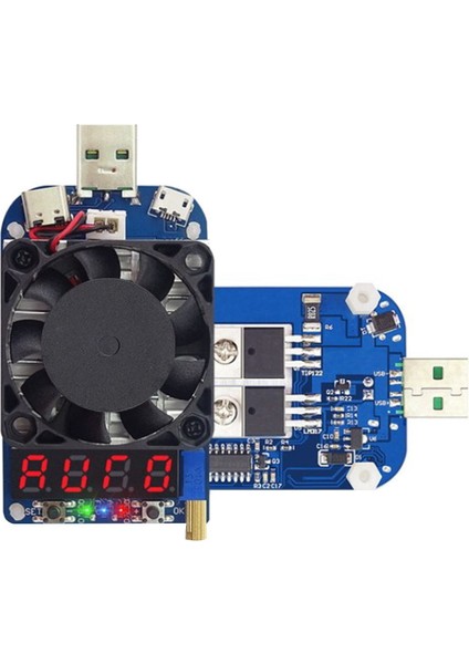 HD25 Tetikleyici Qc2.0 Qc3.0 Elektronik USB Yük Direnci Deşarj Akü Testi Ayarlanabilir Akım Gerilimi (25W) (Yurt Dışından)