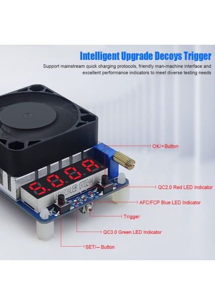 HD25 Tetikleyici Qc2.0 Qc3.0 Elektronik USB Yük Direnci Deşarj Akü Testi Ayarlanabilir Akım Gerilimi (25W) (Yurt Dışından)