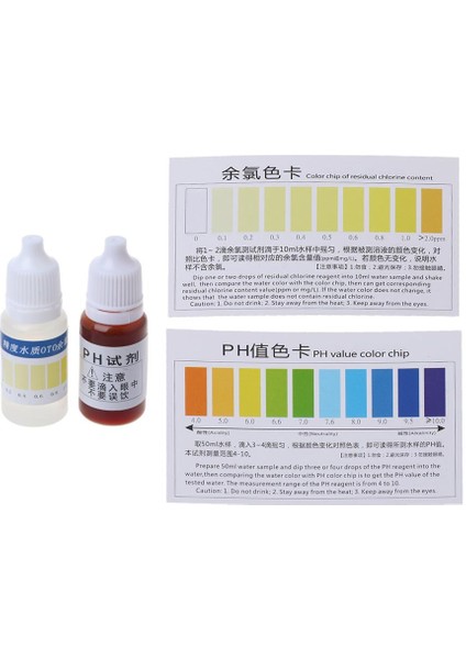 Pratik Ph A2O Su Ph Oto Ikili Test Kiti, 100-125 Test Için Test Kartlı (Yurt Dışından)