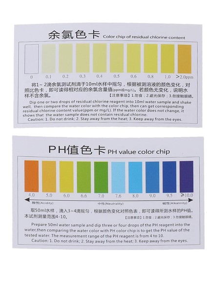 Pratik Ph A2O Su Ph Oto Ikili Test Kiti, 100-125 Test Için Test Kartlı (Yurt Dışından) fırsatları