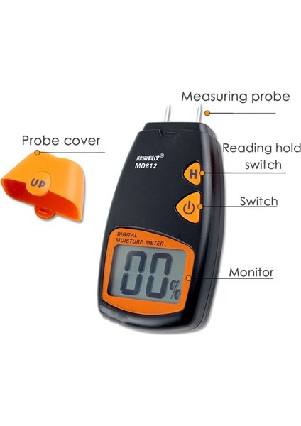 0-99.9% Iki Pin Dijital Ahşap Nem Ölçer Ahşap Nem Test Cihazı Ölçer Higrometre Kereste Nemli Büyük LCD Ekran (Yurt Dışından) fırsatları