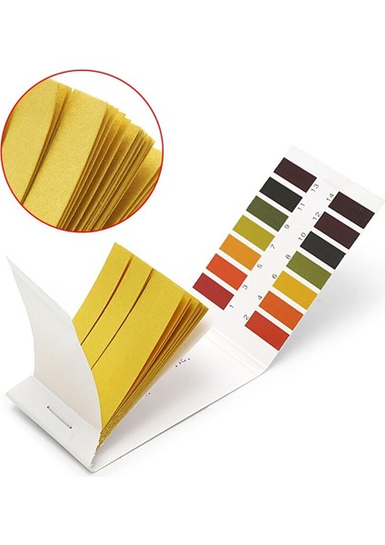 2017 Yeni Ph Kağıt Ölçer Tam Ph 1-14 Test Göstergesi Kağıt Turnusol Test Kiti 2 Paket 80 Şerit (Yurt Dışından)
