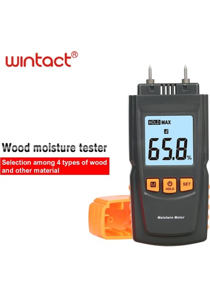Dijital Nem Nem Test Cihazı, Ahşap Yapı Malzemesi Için Pin Tipi Su Kaçağı Nem Test Cihazı Nem Ölçer (Yurt Dışından)