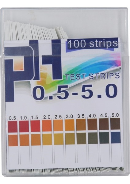 Evrensel Ph Test Kağıdı Şeritleri Araştırma Sağlığı, Laboratuvarlar Için Ph Ölçüm Aralığı 0,5-5 Idrar ve Tükürük 100 Şerit %40 Indirim (Yurt Dışından)
