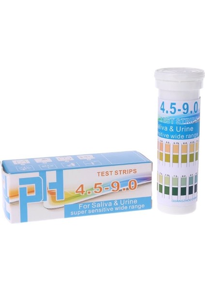 Idrar ve Tükürük Göstergesi Için 150 Şerit Şişelenmiş Ph Test Kağıdı Aralığı Ph 4.5-9.0 (Yurt Dışından)