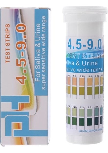 Idrar ve Tükürük Göstergesi Için 150 Şerit Şişelenmiş Ph Test Kağıdı Aralığı Ph 4.5-9.0 (Yurt Dışından) indirimleri
