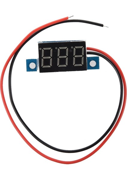 Adet Mini Dijital Voltmetre LED Gerilim Ekran Panel Metre 3.3-30V Yeşil ve Kırmızı (Yurt Dışından)