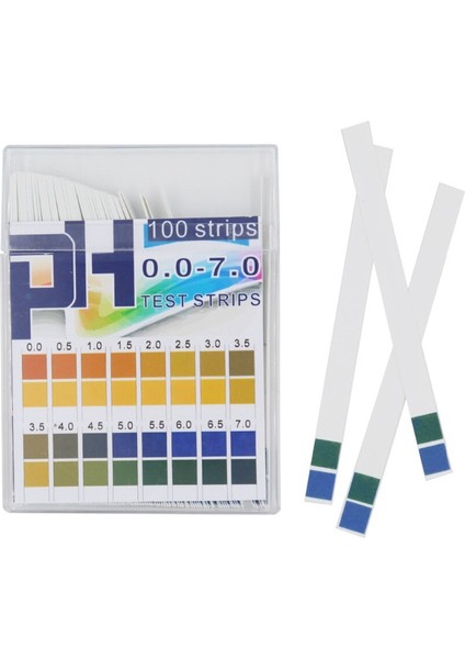 Yüksek Hassasiyetli 100 Şerit Kutulu Ph Test Şeritleri Aralığı Ph 0-7.0 Gösterge Kağıdı Test Cihazı 20% Indirim (Yurt Dışından) fiyatları