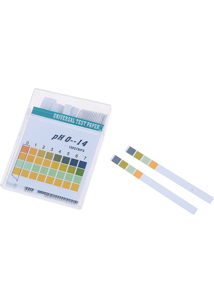 Kutu Ph Test Kağıtları 0-14 Ph Test Şeritleri Evrensel Alkali Asit Gösterge Kağıdı Ph Test Cihazı 200 Adet (Yurt Dışından)