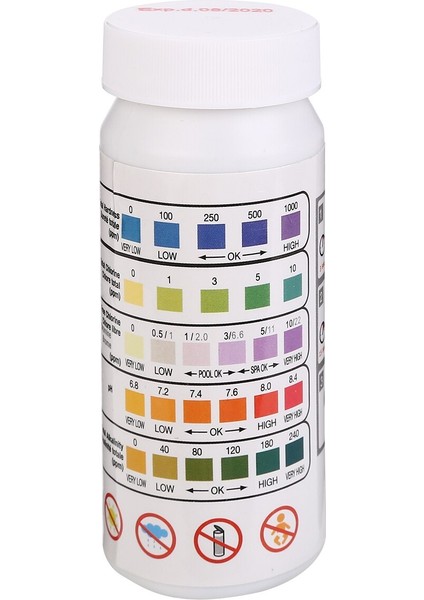 50 Adet Ph Test Şeritleri Tam Ph Ölçer Ph Klor Kontrol Göstergesi Turnusol Kağıdı Su Kirleme Kiti Yüzme Havuzu Ölçümü (Yurt Dışından) modelleri