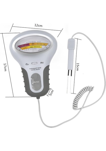 PC-101 Klor Test Cihazı Ph Ölçer Klor Ph 2 In 1 Metre Cl2 Test Cihazı Su Monitörü Kalite Analiz Aracı 40% Kapalı (Yurt Dışından) modelleri