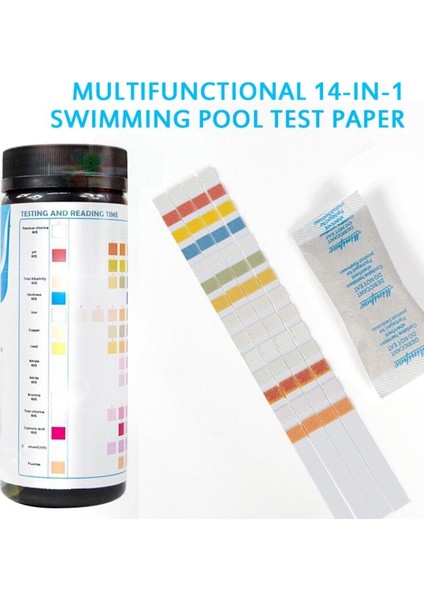 50 Adet Yükseltme 14-In-1 Ph Test Şeritleri Tam Ph Ölçer Ph Kontrol Cihazı 1-14ST Gösterge Turnusol Test Cihazı Kağıt Su Kirlenme Kiti Fabrika (Yurt Dışından)