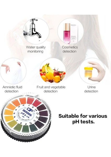 M Alkali Asit Göstergesi Metre Test Kağıt Rulo 0-14 1-14 Ph Metre Su Idrar Tükürük Toprak Turnusol Doğru Ölçüm (Yurt Dışından) indirimleri