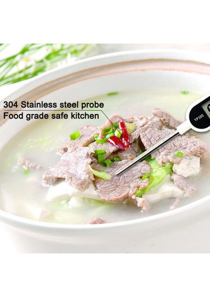 TP300 Ekran Görüntüsü Süt Pişirme Paslanmaz Çelik Barbekü Gıda Termometresi Et Dijital Prob Fırını (Yurt Dışından) fiyatları
