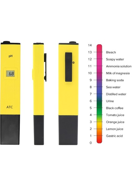 Taşınabilir Dijital Ph Ölçer Ph Test Cihazı Yüzme Havuzu Su Aksesuarları Kalite Test Kalemi Doğruluğu 0.1ph Asitlik Ölçer (Yurt Dışından)