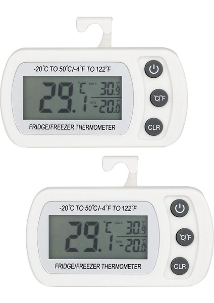 Adet Buzdolabı Termometresi Dijital Dondurucu Termometre Oda Termometresi Kanca ile LCD Ekran Okuma Max Min Fonksiyonu (Yurt Dışından) fırsatları