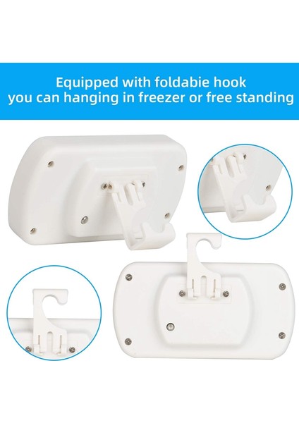 Adet Buzdolabı Termometresi Dijital Dondurucu Termometre Oda Termometresi Kanca ile LCD Ekran Okuma Max Min Fonksiyonu (Yurt Dışından) indirimleri