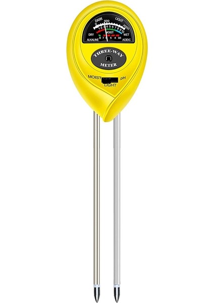 Toprak Ph Ölçer, Nemli 3'ü 1 Arada Toprak Test Cihazı Kitleri, Nem Ölçer ve Su Monitörü, Bahçe, Çiftlik, Çim Için Işık ve Ph Testi (Yurt Dışından)