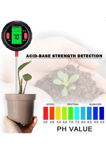 5 In 1 Toprak Ph Ölçer Toprak Test Cihazı Ph Nem Ölçer Sıcaklık Güneş Işığı Ölçüm Analizi Asitlik Alkali (Yurt Dışından) modelleri
