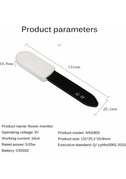 Çiçek Bakımı Bahçe Aracı Için Bakım Monitörü Toprak Nemi Test Cihazı Nem Sensörü (Yurt Dışından)