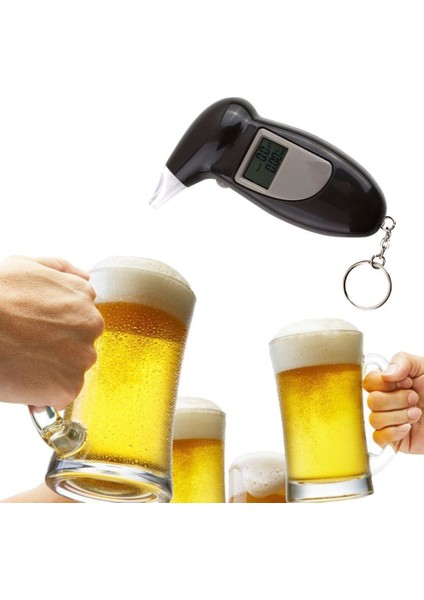 LCD Ekran Dijital Test Cihazı Profesyonel Uyarı Nefes Test Cihazı Cihazı Breathalyzer Analiz Cihazı Testi (Yurt Dışından)