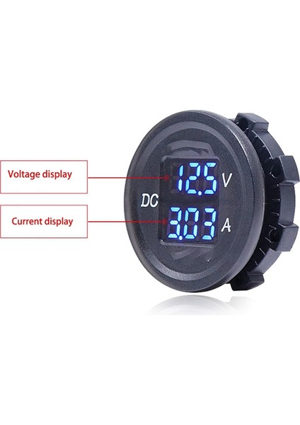 Adet LED Dijital Voltmetre Ampermetre Gerilim Çift Panel Dc 0-100V & Dc 9V-48V (Yurt Dışından)