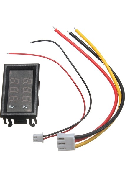 Adet LED Dijital Voltmetre Ampermetre Gerilim Çift Panel Dc 0-100V & Dc 9V-48V (Yurt Dışından)
