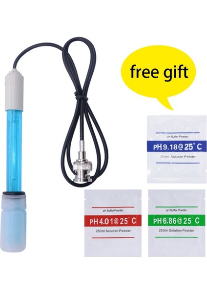 Ph Ölçer Monitör Denetleyicisi 0-14 Ph Elektrot Probu Bnc Konektörü, Akvaryum Hidroponik Için Yedek Kit (Yurt Dışından)