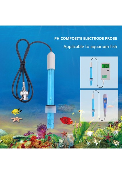 Ph Ölçer Monitör Denetleyicisi 0-14 Ph Elektrot Probu Bnc Konektörü, Akvaryum Hidroponik Için Yedek Kit (Yurt Dışından)