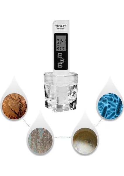 In 1ph Metre Tds Ec Metre Dijital LCD Su Test Kalemi Saflık Filtresi Moda Görünüm Küçük Hacim Desteği Dropshipping (Yurt Dışından) modelleri
