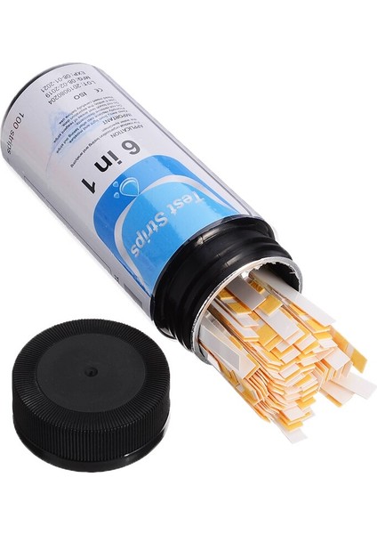100 Adet Su Kalitesi Test Kağıtları 6 In 1 Test Şeritleri Akvaryum Balık Tankı Ph Seviyesi Toplam Alkalinite Nitrit Test Kağıdı (Yurt Dışından)