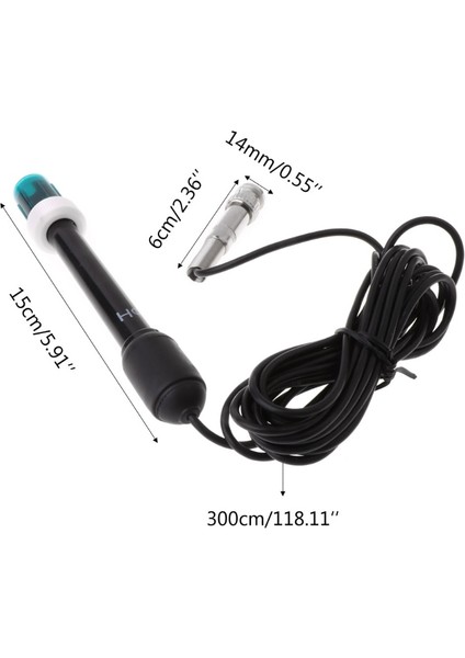 300 cm Kablolu Ph Elektrodu Kalibrasyon Çözümlü Bnc Soketi 0,01PH Doğruluk 0,00~14,00 Ph Aralığı (Yurt Dışından) indirimleri
