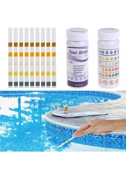 50 Adet Çok Amaçlı Klor Ph Test Şeritleri Spa Yüzme Havuzu Su Test Cihazı Kağıdı Clh @ 8 (Yurt Dışından) indirimleri
