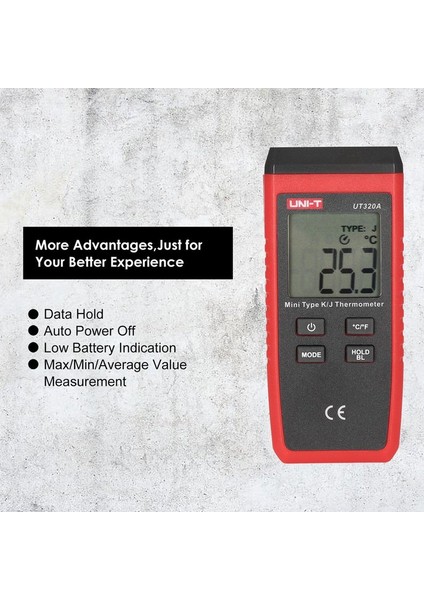 Unı-T UT320A Termometre Termokupl Mini Kontak K/j Termometre Sağlam (Yurt Dışından) indirimleri