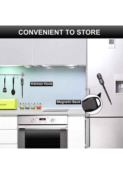 Anında Okuma Dijital Et Termometresi Gıda Pişirme Termometresi Mutfak Fırın Barbekü Izgara Sigara Içen Türkiye Şeker B (Yurt Dışından) fırsatları