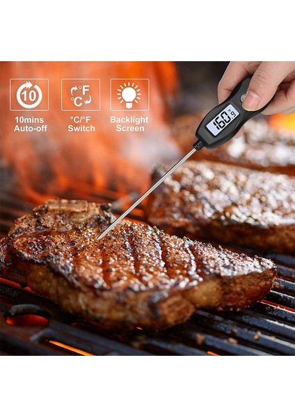 Anında Okuma Dijital Et Termometresi Gıda Pişirme Termometresi Mutfak Fırın Barbekü Izgara Sigara Içen Türkiye Şeker B (Yurt Dışından) indirimleri