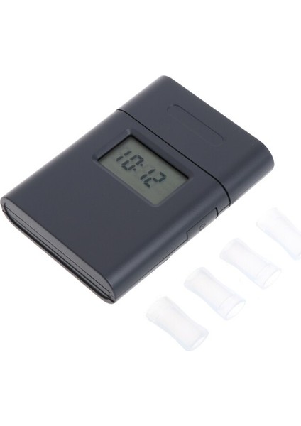 LCD Dijital Breathalyzer Nefes Test Cihazı 5 Ağızlıklı Kırmızı Arka Işık (Yurt Dışından)
