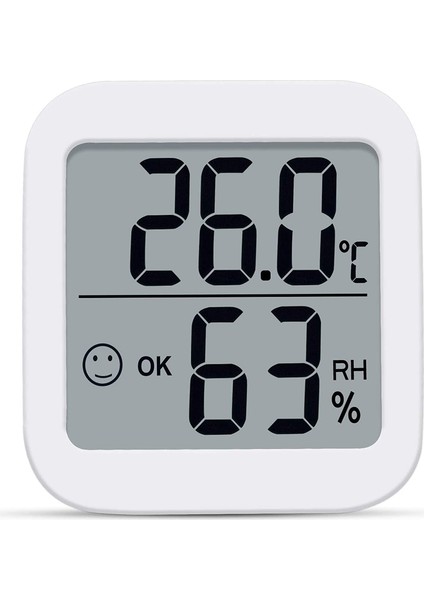 Dijital Termo-Higrometre Kapalı Oda Termometresi Higrometre Nem Ölçer Ev Ölçer Sıcaklık Monitörü Büyük LCD (Yurt Dışından)