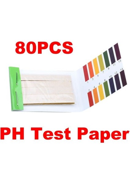 80 Şerit Ph Metre Gösterge Kağıdı Ph Değeri 1-14 Turnusol Test Kağıdı Test Cihazı Idrar Sağlık Kağıdı Su Kirleme Kiti (Yurt Dışından)