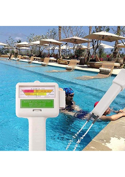 Adet PC-101 Ph Ölçer Cl2 Klor Su Kalitesi Test Cihazı Taşınabilir Ev Yüzme Havuzu Spa Akvaryum Ph Test Monitörü Checker Beyaz (Yurt Dışından) fiyatları