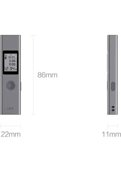Atuman Mesafe Bulucu Ls-P USB Flaş Şarj Mesafe Bulucu 40M 25M Yüksek Hassasiyetli Ölçüm Uzaklık Ölçer (Yurt Dışından) fiyatları