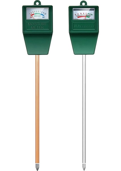 Oumery 2 Parça Toprak Ph Nem Ölçer Seti Toprak Nem Sensörü Higrometre Toprak Ph Ölçer Nem Test Cihazı Bahçe Alet Setleri (Yurt Dışından)